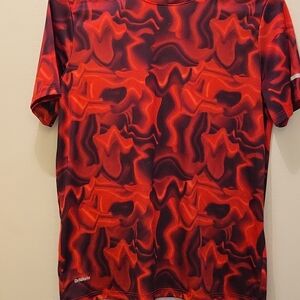 Athletic Works Red and Black Short Sleeve Tee